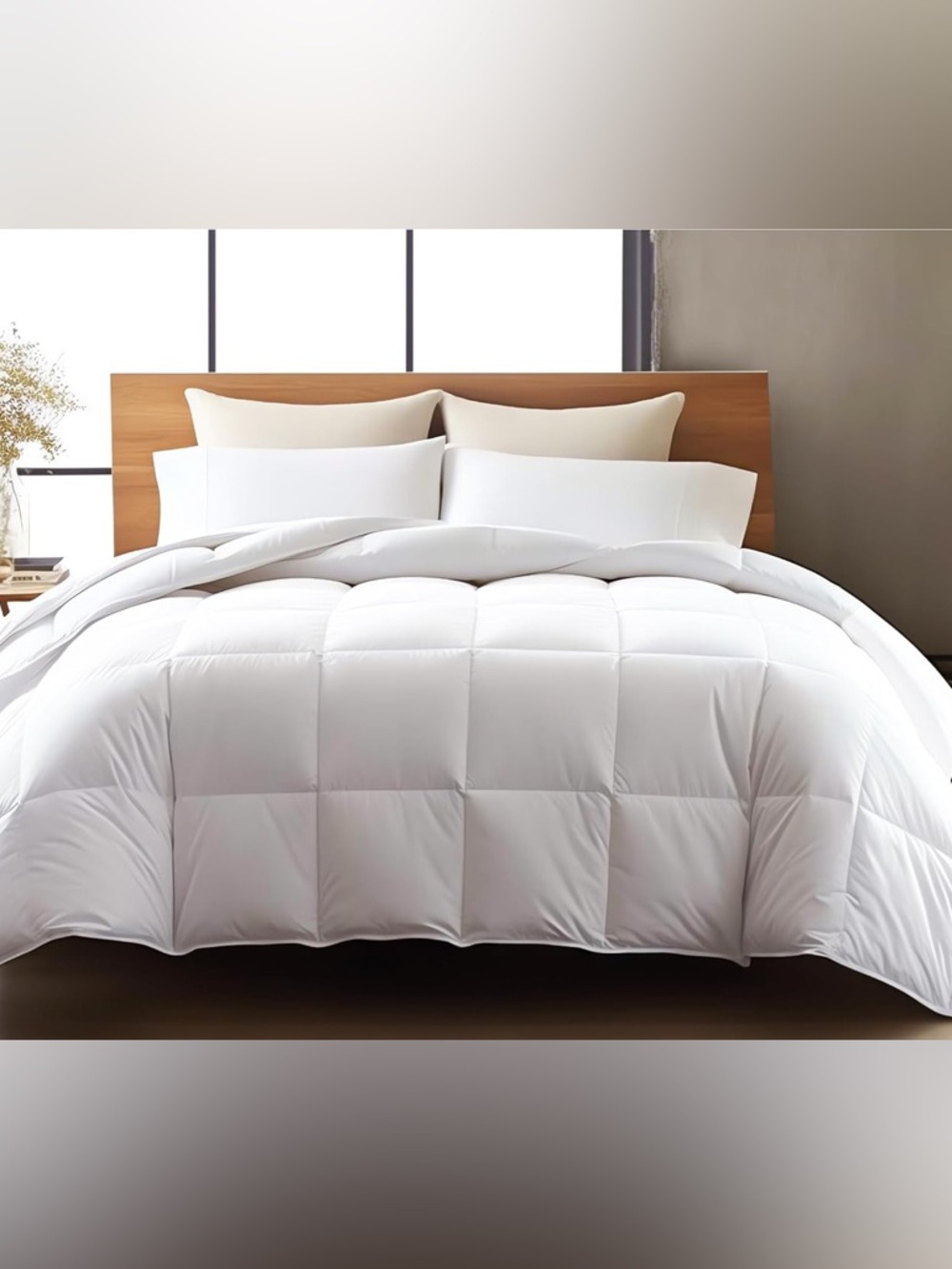 Full White Down Alternative Comforter – All Season White Duvet Insert